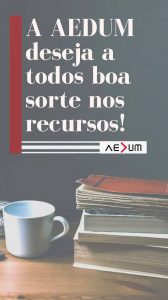 Read more about the article A AEDUM deseja a todos os nossos alunos boa sorte nesta época de recursos!