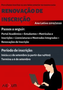 Read more about the article Renovação de matrícula