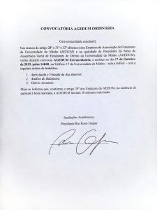 Read more about the article Convocatória AGEDUM