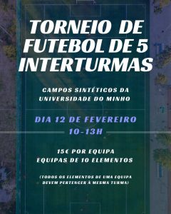 Read more about the article Torneio de Futebol de 5 Interturmas