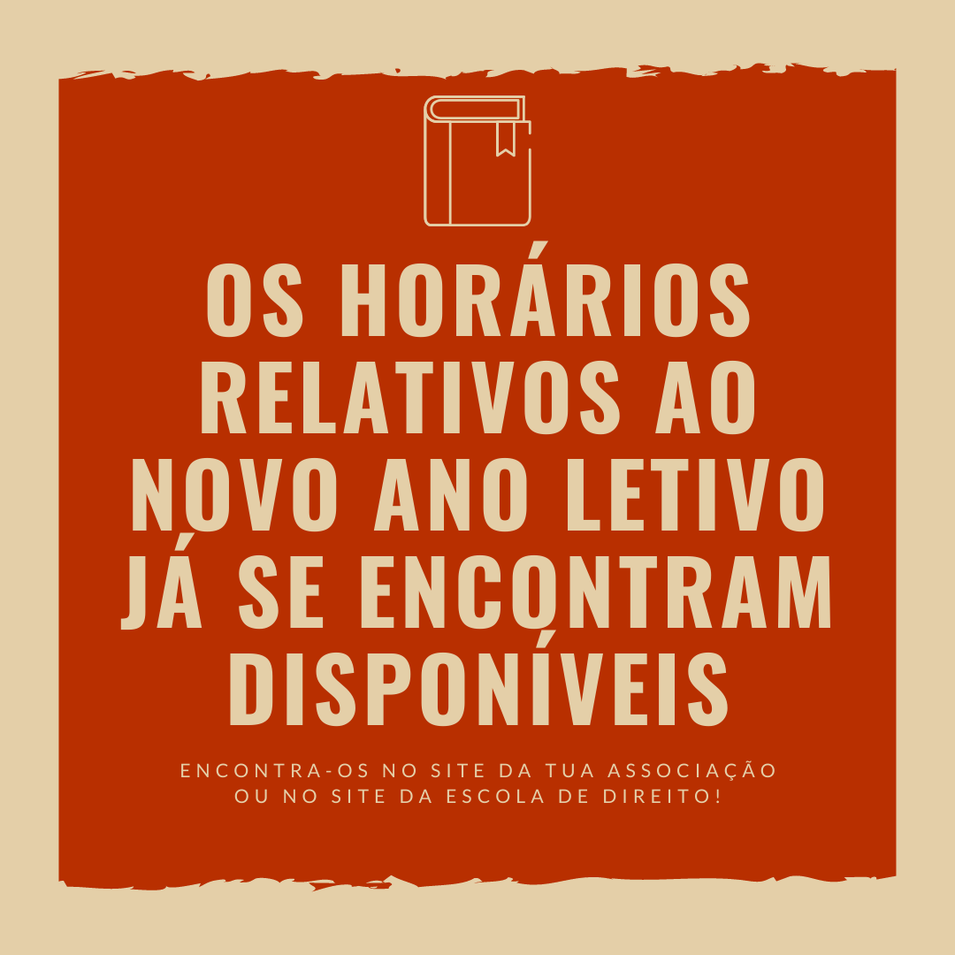 Read more about the article Novos Horários – 1º Semestre 20/21