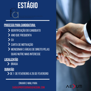 Read more about the article Oportunidade de Estágio – TNA Advogados