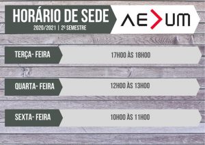 Read more about the article Horário Temporário AEDUM