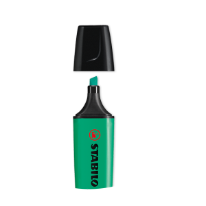 Marcador Stabilo Boss Verde Escuro Fluorescente